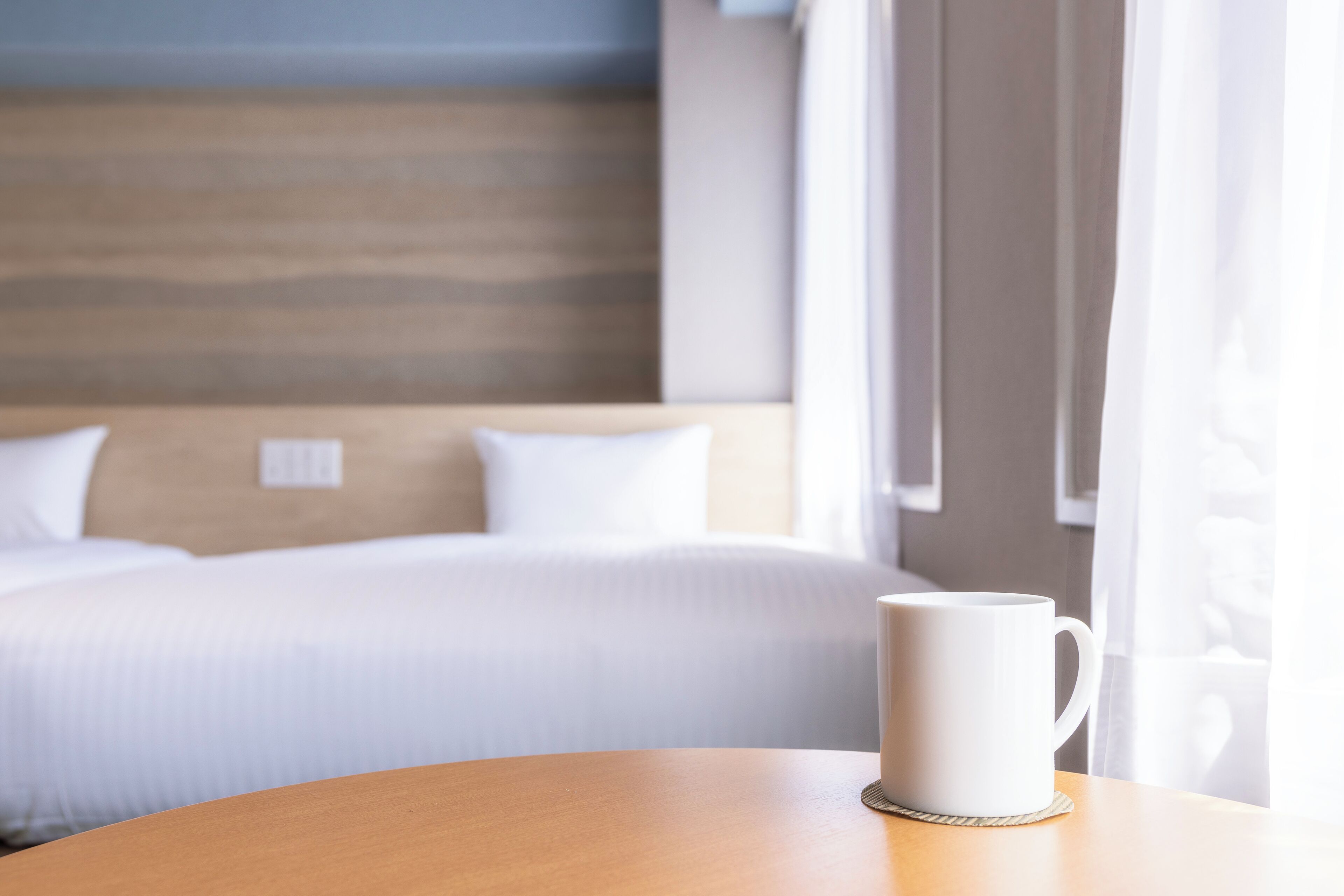 Deluxe Twin Room, Non Smoking | Desk, laptop workspace, blackout drapes, free WiFi