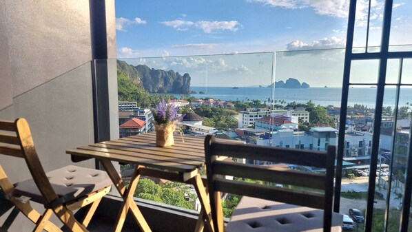 Apartment, 1 Schlafzimmer, barrierefrei, Balkon | Speisen