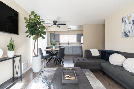 Living area. Vibrant Downtown Condo
