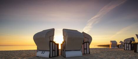 Vlak bij het strand