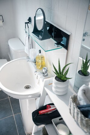 Apartment, 1 Bedroom | Bathroom | Free toiletries, towels