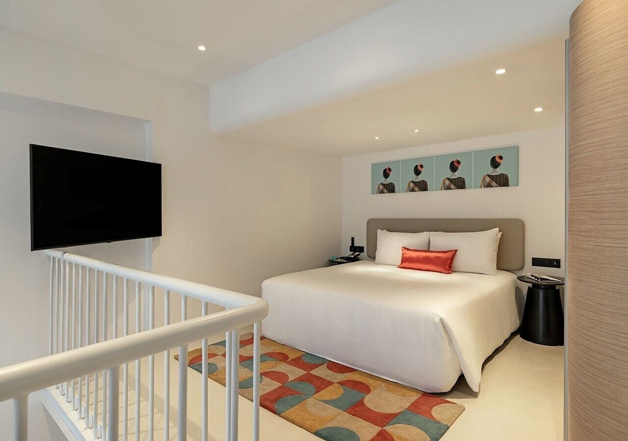 Studio, 1 King-Bett | Minibar, Zimmersafe, schallisolierte Zimmer, Bügeleisen/Bügelbrett