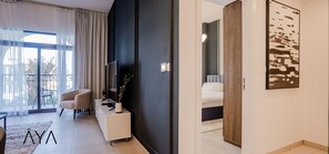 1 غرفة نوم ومكواة/لوح كي وواي فاي وملاءات أسرّة