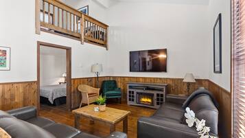 TV connectée, cheminée, Netflix, services de streaming