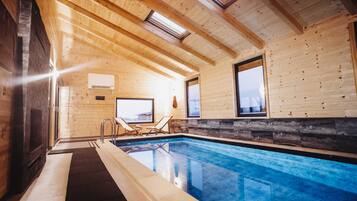 House (Two Bedroom Holiday Home with Swimmin) | Pool | Indoor pool, outdoor pool, sun loungers