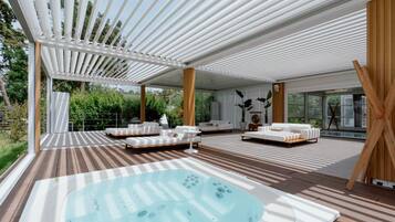 Bain à remous extérieur