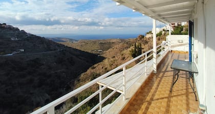 Enjoy the greek cycladic sunset from our balcony in Kea!