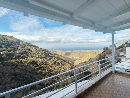 Enjoy the greek cycladic sunset from our balcony in Kea!