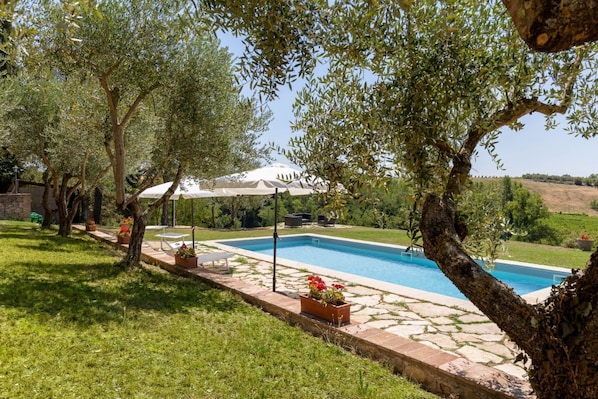 A heated pool