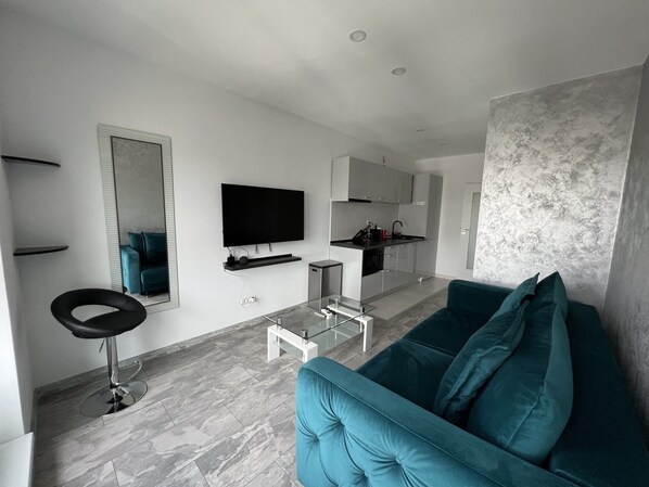 Smart TV, video games, music library, video library