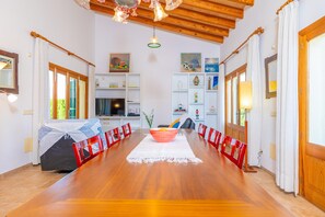 Dining - ES MUSSOL - Villa with private pool in SA POBLA. Free WiFi (Sa Pobla)