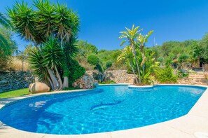 Pool - CAS CONCO - Traditional Majorcan house with private pool and luxuriant garden. Free WiFi (Felanitx)