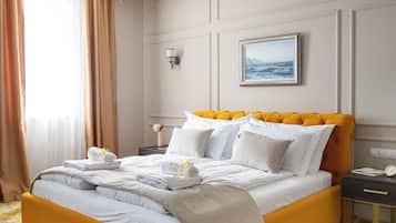 Deluxe Apartment, Terrace, River View (VIP) | 1 bedroom, premium bedding, down duvets, minibar