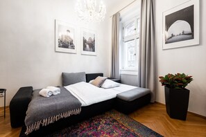 Desk, iron/ironing board, free WiFi, bed sheets - Prague Center Apartment with Fireplace (Prague)