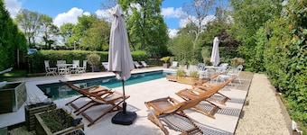 Gite Villa 206m2 4* 5CH 15P Heated swimming pool.4800m2 park Sancerre vineyards