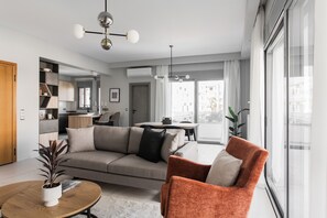 Living area - UPSTREET Teal Faliro House  (Palaio Faliro)