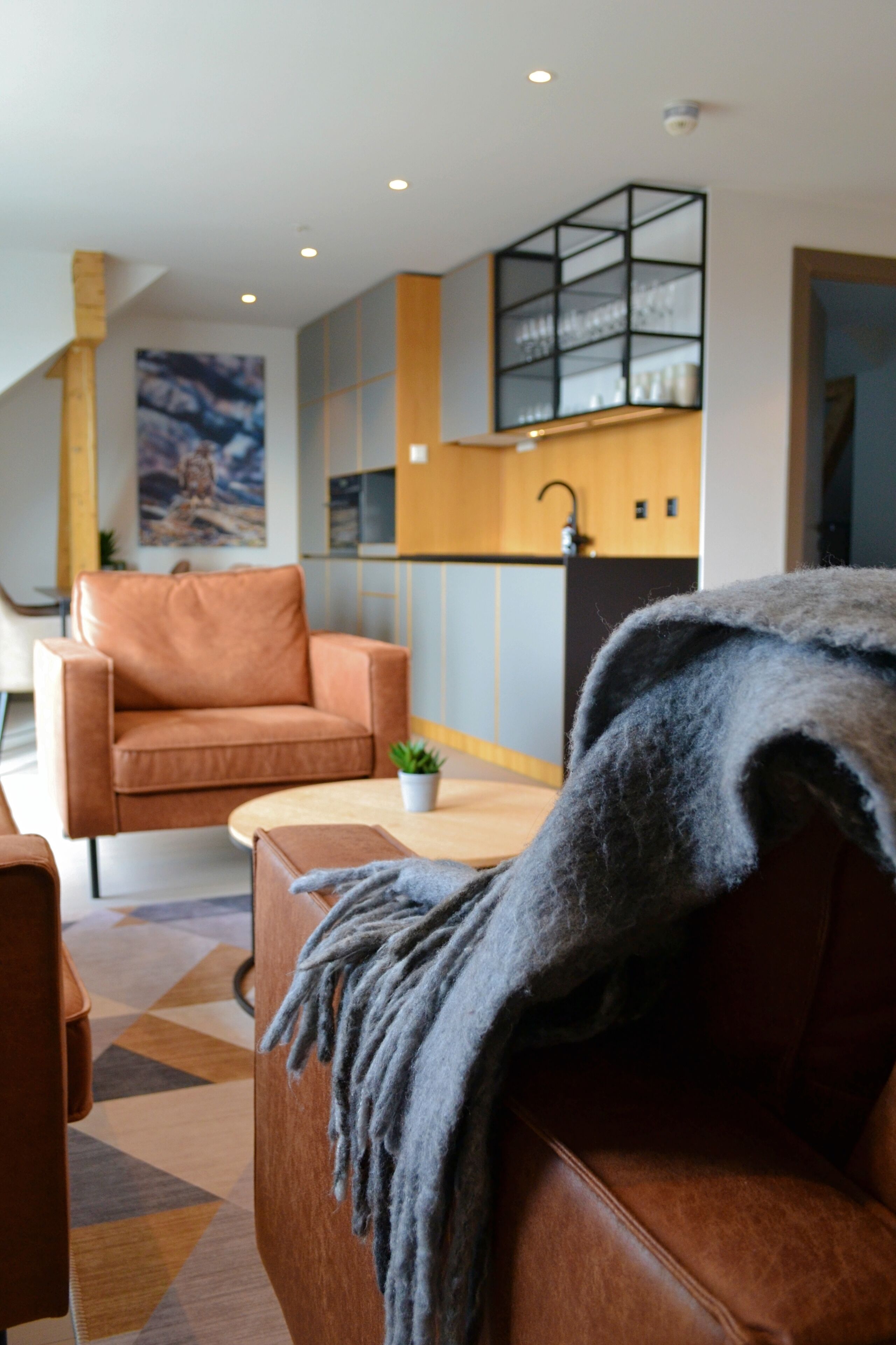 精品套房 | 起居区 | 50-英寸智能电视 （配备数码频道）、流媒体服务