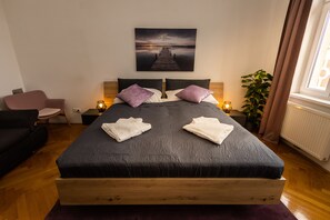 1 Schlafzimmer, Bügeleisen/Bügelbrett, Reisekinderbett, kostenloses WLAN