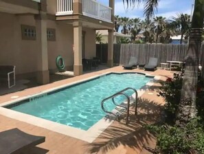 Outdoor pool - Beautiful Condo with Pool, 500ft to the Beach (South Padre Island)