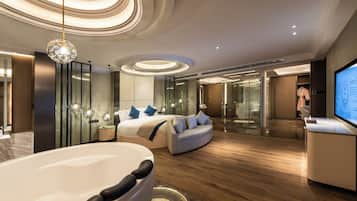 Suite Royal | Caja fuerte, escritorio, sistema de insonorización