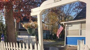 Property grounds - Lake Geneva Area Cottage -walk to Lake Mary WIFI, Gas grill, golf, FENCED yard  (Twin Lakes)