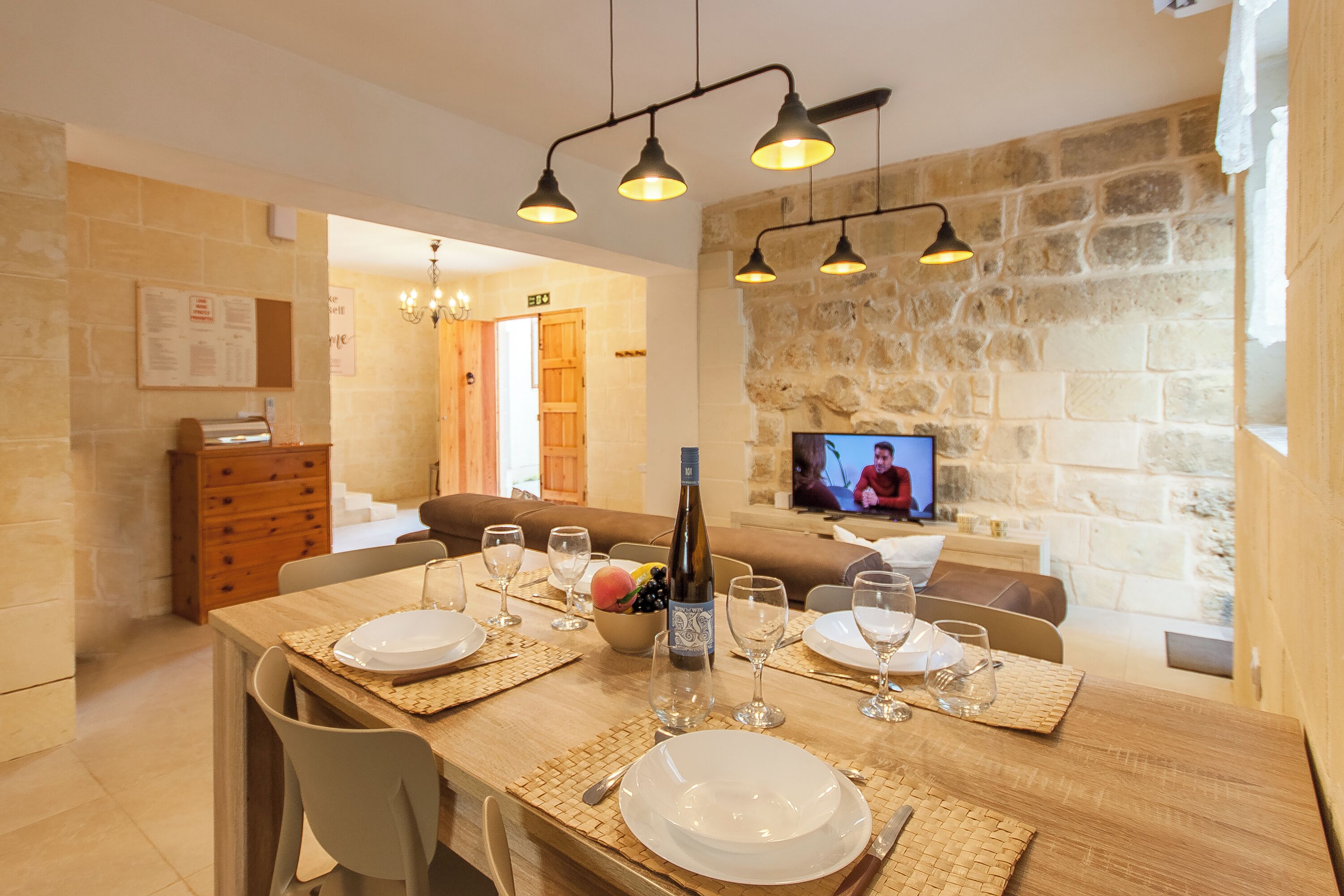 Standard House, Multiple Bedrooms, Refrigerator & Microwave (Naduri, Beautiful Gozitan Villa +) | Dining