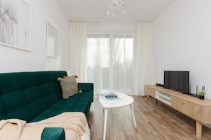 Living room - Gumińska With Balcony by Renters (Warsaw)