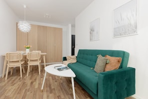 Living room - Gumińska With Balcony by Renters (Warsaw)