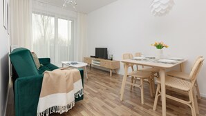 Living room - Gumińska With Balcony by Renters (Warsaw)