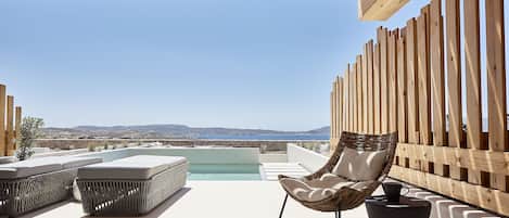 Superior-Zimmer, eigener Pool, Meerblick