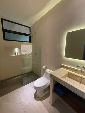 Exclusive Condo | Bathroom | Hair dryer, towels - Acinte Residences (Tulum)