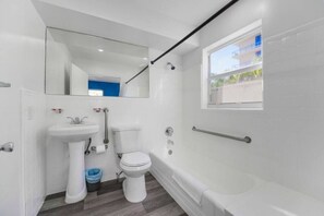 Hair dryer, towels
