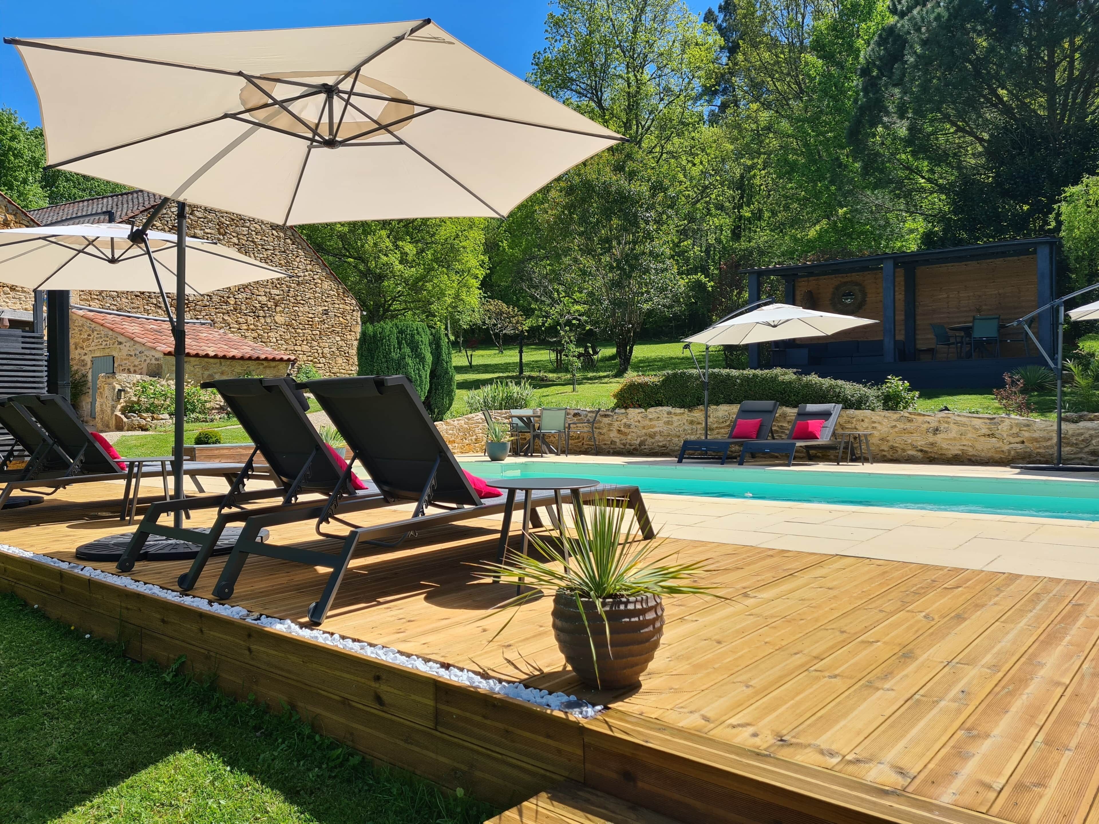 A heated pool