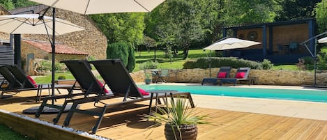 A heated pool