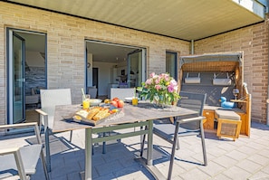 Outdoor dining - Schlei-Koje 2 - Terrace, beach chair, garden furniture, grill, desk, shower (Schleswig)
