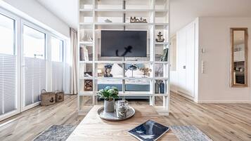 1 Schlafzimmer, Reisekinderbett, kostenloses WLAN, BettwÀsche