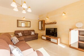 Standard House, Multiple Bedrooms, Refrigerator & Microwave (Nadurija, So Nice Gozitan Villa +) | Living area | 21-inch Smart TV with cable channels - Nadurija, So Nice Gozitan Villa + Pool (Nadur)