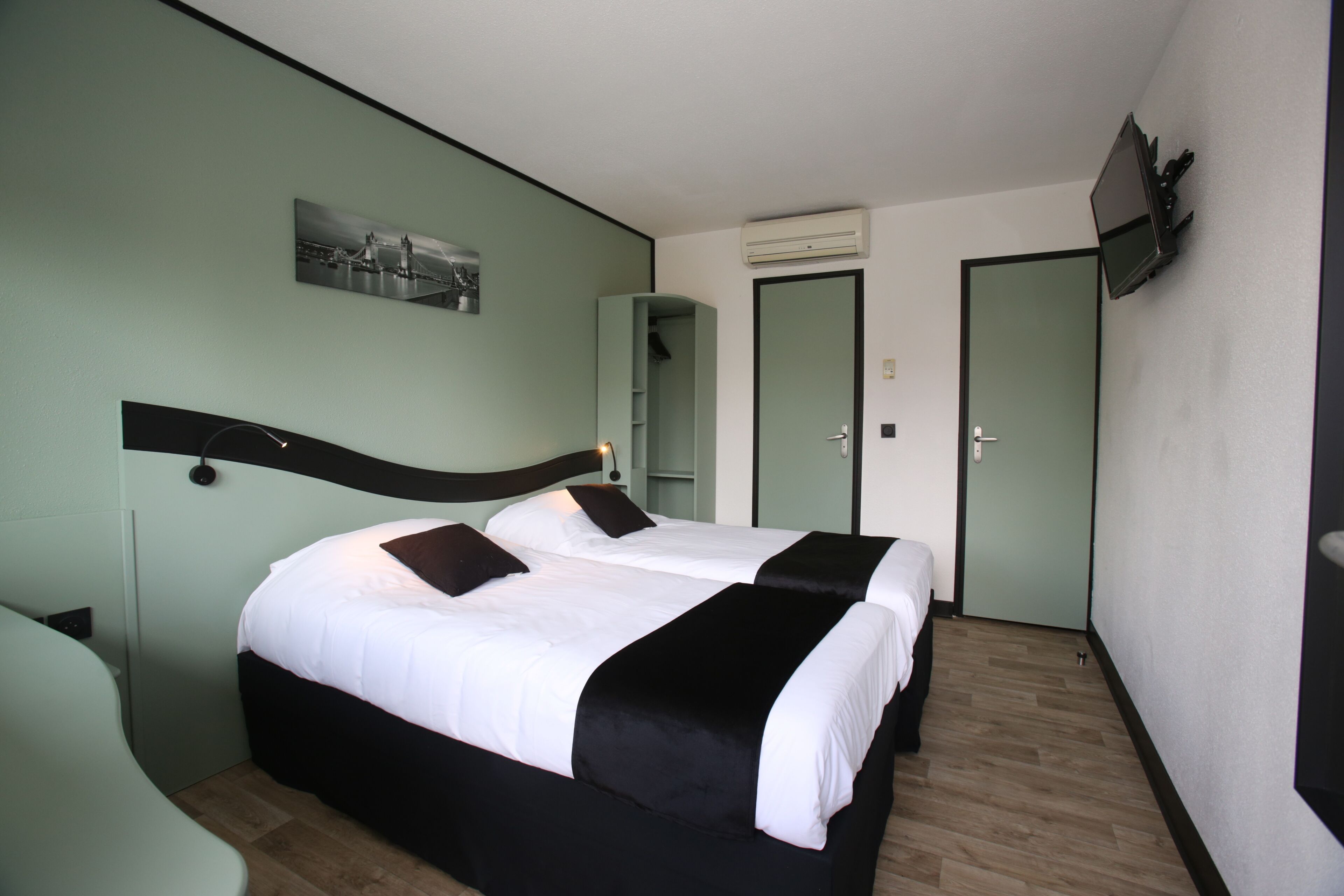 Blackout curtains, soundproofing, iron/ironing board, cots/infant beds
