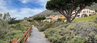 Hillside view with hot tub too