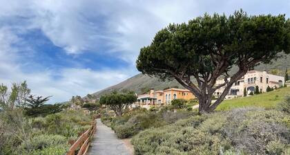 Hillside view with hot tub too