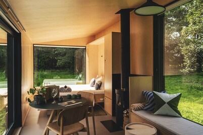 Premium private eco-cabins located in a rewilded nature sanctuary