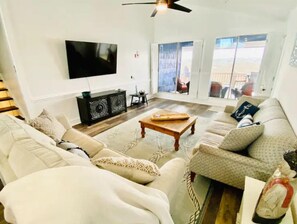 Smart TV, books, stereo, printers