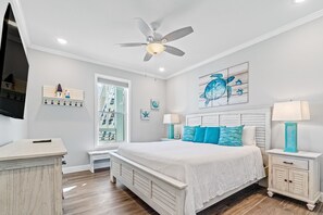 1 slaapkamer, een strijkplank/strijkijzer, internet, beddengoed