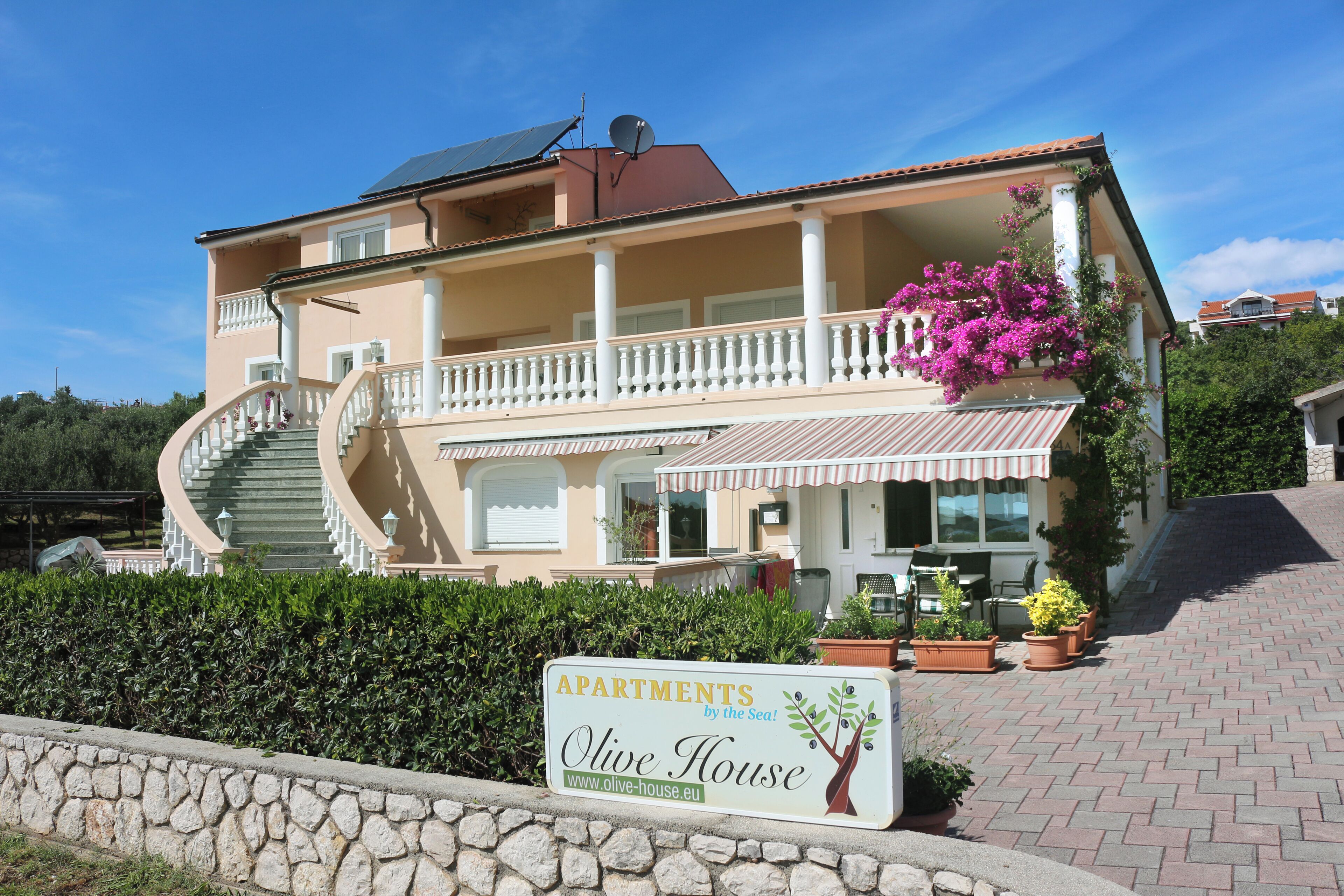 Fassade der Unterkunft