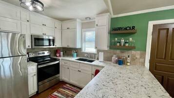 Microwave, oven, stovetop