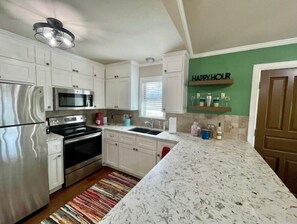 Microwave, oven, stovetop