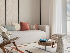 Living area - Apartment in Las Gaviotas for 8 people | 1-201 (Puerto Banús - Marbella)