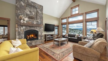 TV connectée, cheminée, espaces bureaux