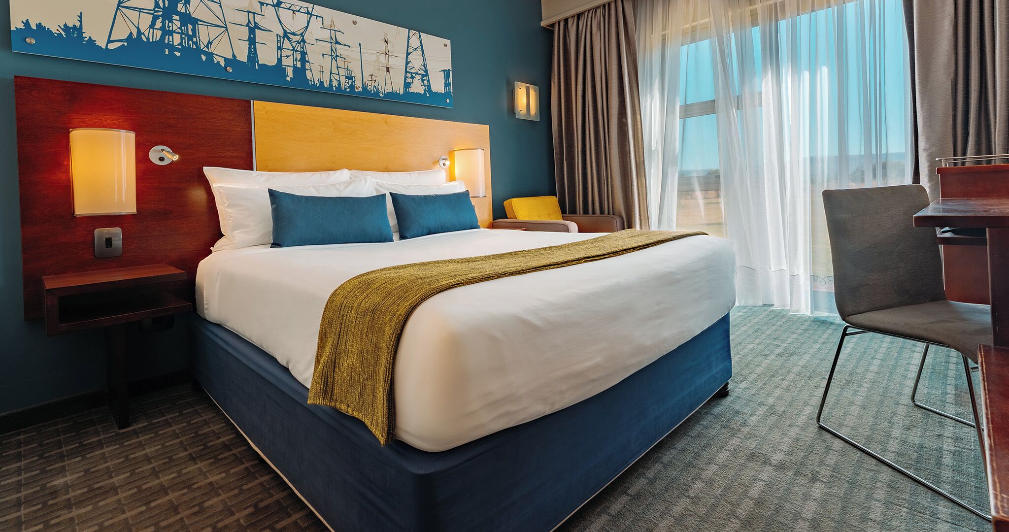 Standard Room | Desk, bed sheets