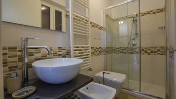 Shower, hair dryer